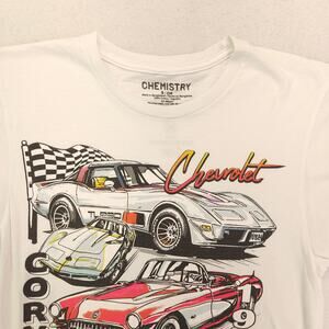 Chevrolet Corvette 1967 Chemistry Crew Neck T Shirt Adult Mens Size S White